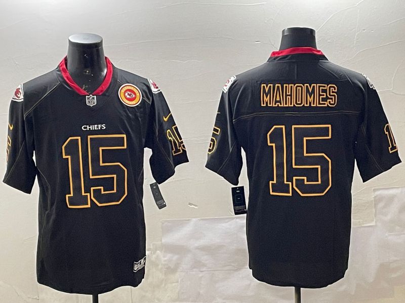 Men Kansas City Chiefs #15 Mahomes Black 2025 Nike Limited NFL Jersey style 4->kansas city chiefs->NFL Jersey